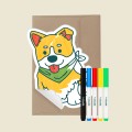 piesek silikonowa kartka do wielokrotnego kolorowania od HeyDoodle.jpg