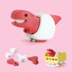 Dinozaur  Magnetyczny Składany Baby T-Rex . Dinozaur HalfToys