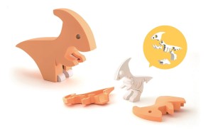 Magnetyczny Składany Parazaurolof z Książeczką Dinozaur HalfToys