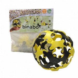  Binabo Klocki Żółto-Czarne. 30 elementów