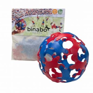  Binabo Klocki Czerwono-Niebieskie. 30 elementów 