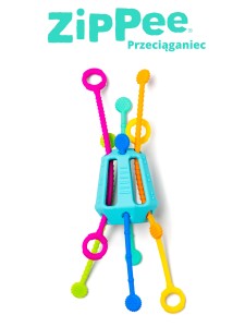 Przeciąganiec Zippee. Zabawka sensoryczna. Nowy model. 